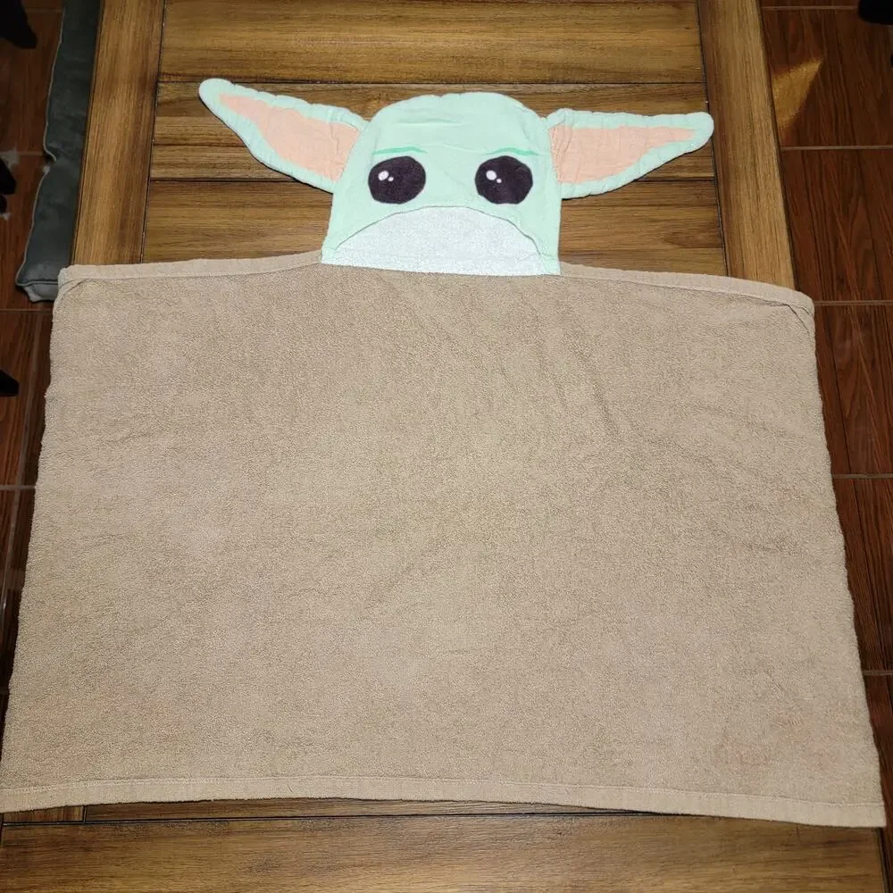 Star Wars Grogu Terry Cloth Hooded Kids Towel 24